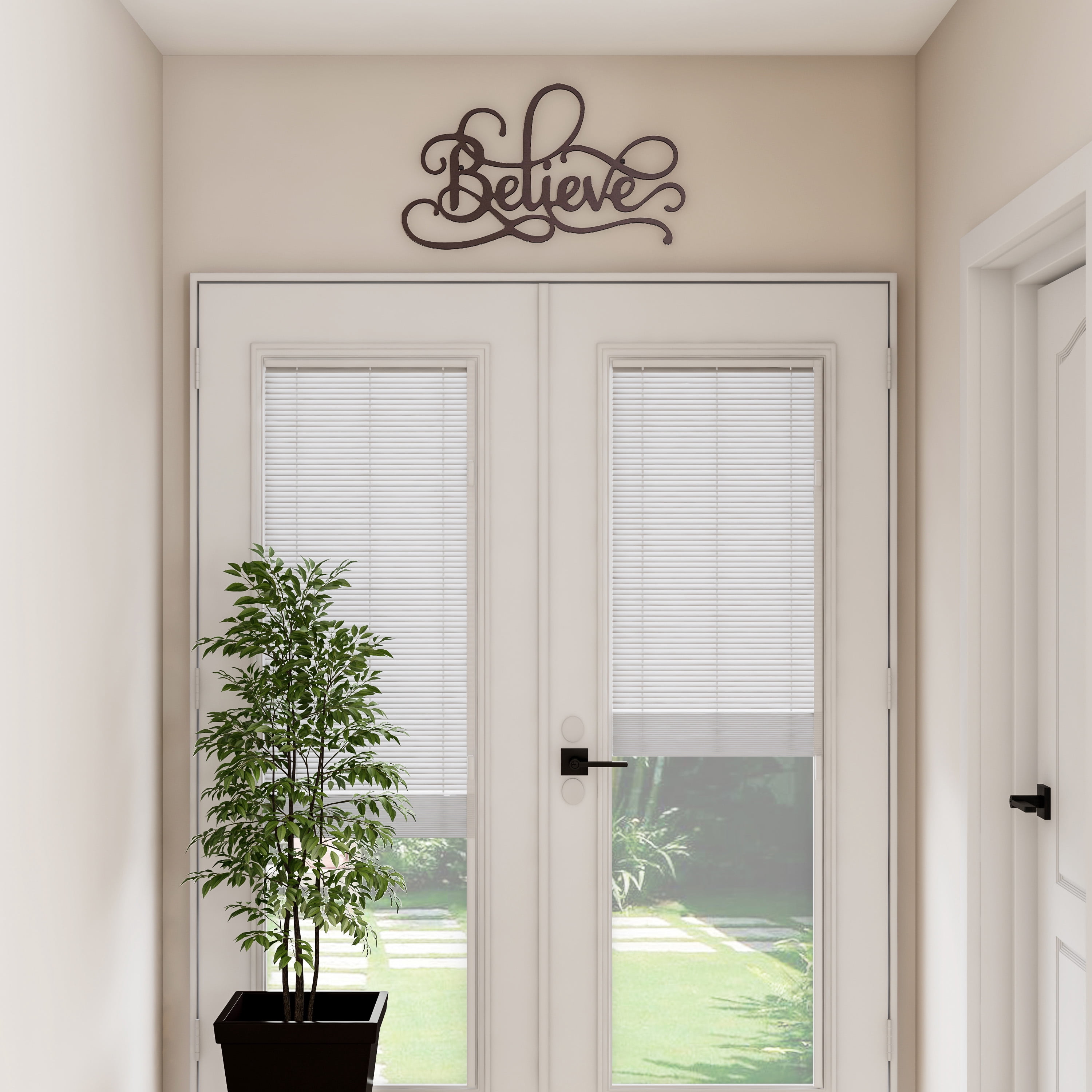 Metal Cutout- Believe Decorative Wall Sign-3D Word Art Home Accent Decor-Perfect for Modern Rustic or Vintage Farmhouse Style by Lavish Home