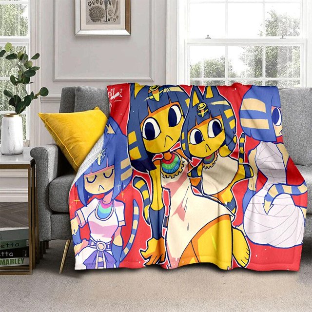 Manta kawaii de dibujos animados para niños, ropa de cama de viaje, sofá, sofá, cama, regalo de cumpleaños