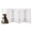 5-Panel White, variant on PETMAKER 5-Panel Freestanding Dog Gate - 91x24-Inch Foldable Indoor Pet Fence (Brown)