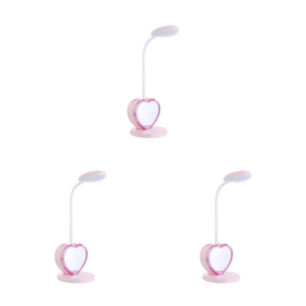 Lámpara de escritorio LED recargable Naiovety con puerto de carga USB color rosa