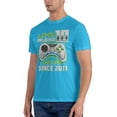 thumbnail image 4 of Level 10 Unlocked Awesome 2011 Men'S Basic Short Sleeve T-Shirt Spider Baby Blue Small, 4 of 5