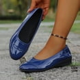 thumbnail image 2 of Wensltd Round Toe Shoe for Women Solid Color Low Heel Casual Shallow Mouth Comfortable Shoe, 2 of 9