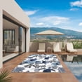thumbnail image 3 of Navy Blue Black Coastal Turtle Outdoor Rug for Patio/Deck/Porch, Non-Slip Large Area Rug 6 x 9 Ft, Nautical Sea Coral Shell Indoor Outdoor Rugs Washable Area Rugs, Camping Rug Carpet Runner, 3 of 8