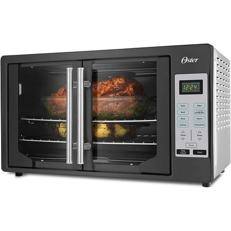 Oster TSSTTVFDDG-B French Door Toaster Oven, Extra Large, Black