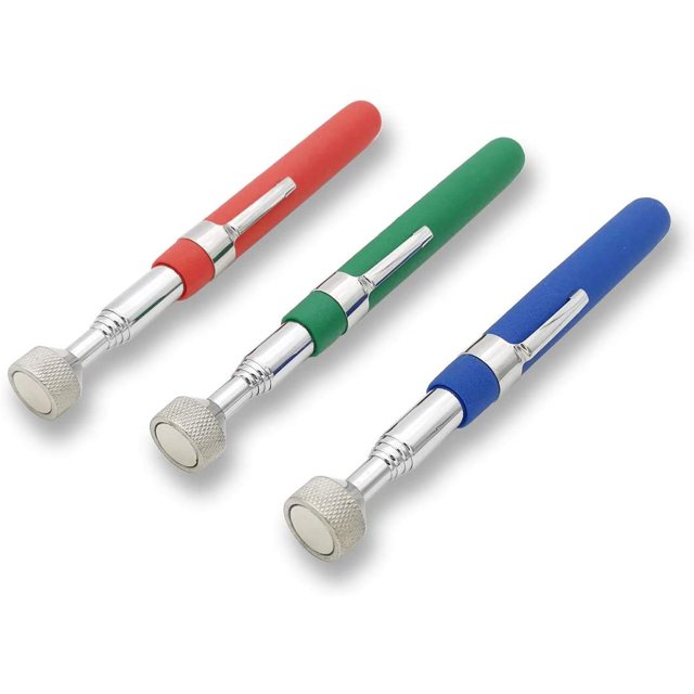 Herramienta de recolección de imanes telescópicos: imán de recuperación de 3 piezas de 8 lb / 60 cm / telescópico para recoger los clavos, tornillos esquí esquí Gafas de esquí