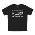 thumbnail image 2 of Youth If Zombies Chase Us I'm Tripping You Funny Halloween T Shirt for Kids, 2 of 8