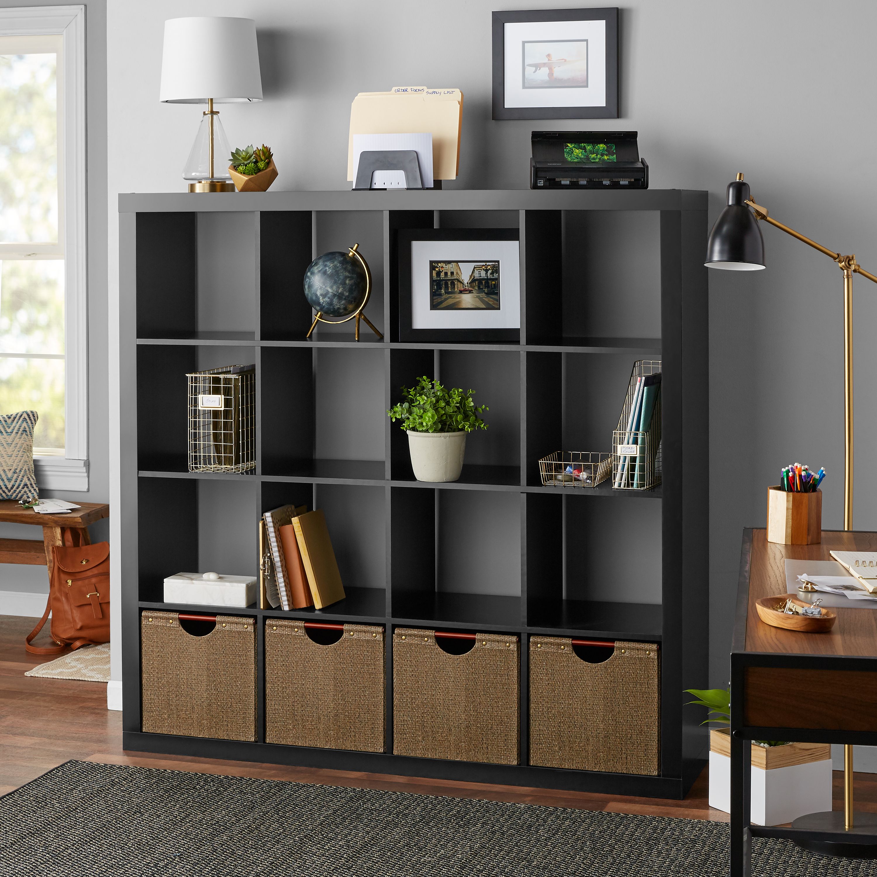 Better Homes & Gardens 16-Cube Storage Organizer, Solid Black - image 3 of 6