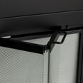 thumbnail image 2 of Pleasant Hearth AT-1000 Ascot Glass Firescreen Black -Small, 2 of 8