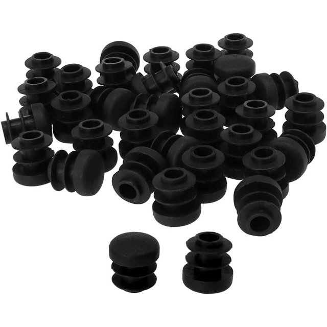35 piezas Tapa de pata de silla Tapa de extremo Tapa de tubo de pata Inserto de protección de muebles de mesa Plástico Redondo 14 mm de diámetro externo 11-13 mm de diámetro interno