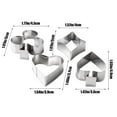 thumbnail image 2 of TaTaai 3Pcs Cookie Cutter, Stainless Steel Cookie Cutters Playing Card Cake Biscuit Decorating Bakeware Tool Diamonds Spade Club Heart Shape, 2 of 5