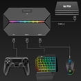 thumbnail image 2 of Convertidor de teclado y ratón 4 en 1 para mando de videojuegos, conector para consolas Switch, Xbox y PS4, con teclado para juegos, ratón y alfombrilla, 2 of 8