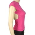 thumbnail image 3 of AherBiu Women Cap Sleeve Tshirt Stretch Comfy Summer Casual Tops Fitting Crewneck Basic Tshirts, 3 of 7