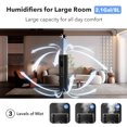 thumbnail image 2 of Humidificador para habitaciones grandes Sejoy Negro, 2 of 6