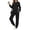 Black, variant on UVN Outfit Set for Women Long Sleeve Tops and Jogger Pants 2 Piece Matching Set with Pockets