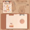 thumbnail image 2 of Reclining Capybara Flip Clipboard Cute Animal Hardboard Writing Pad with Secure Metal Clip 9 X 12 Inch for School Travel And, 2 of 5