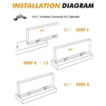 thumbnail image 3 of 2 in 1 Invisible Fastener Slotting Bracket, Woodworking Router Base,Trimmer Base, Grooving for Cabinet Wardrobe, 3 of 8