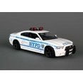 thumbnail image 2 of Diecast Car & Trailer Package - NYPD Dodge Charger, White - Daron NY71693 -1/24 Scale Model Toy Car w/Trailer, 2 of 3
