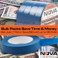 thumbnail image 5 of Nova Supply 1" 60-yard Blue No-Residue Crepe Painters Tape, 2 Pack, 5 of 6