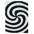 thumbnail image 2 of United Weavers Veria Agba Shag Black Hand Carved Polyester Area Rug, 2 of 5