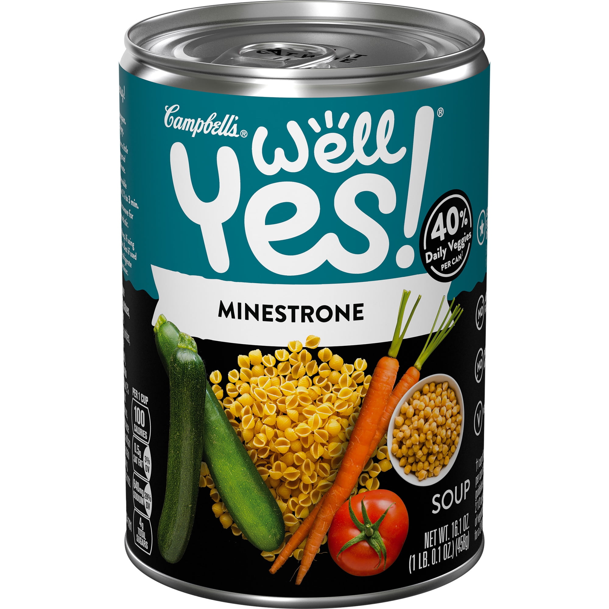 Campbell's Well Yes! Minestrone Soup, 16.1 Ounce Can