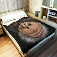 thumbnail image 3 of Cool Chimpanzee Throw Blanket, Soft Warm Cozy Fleece Blanket for Couch Bed, 3 of 5