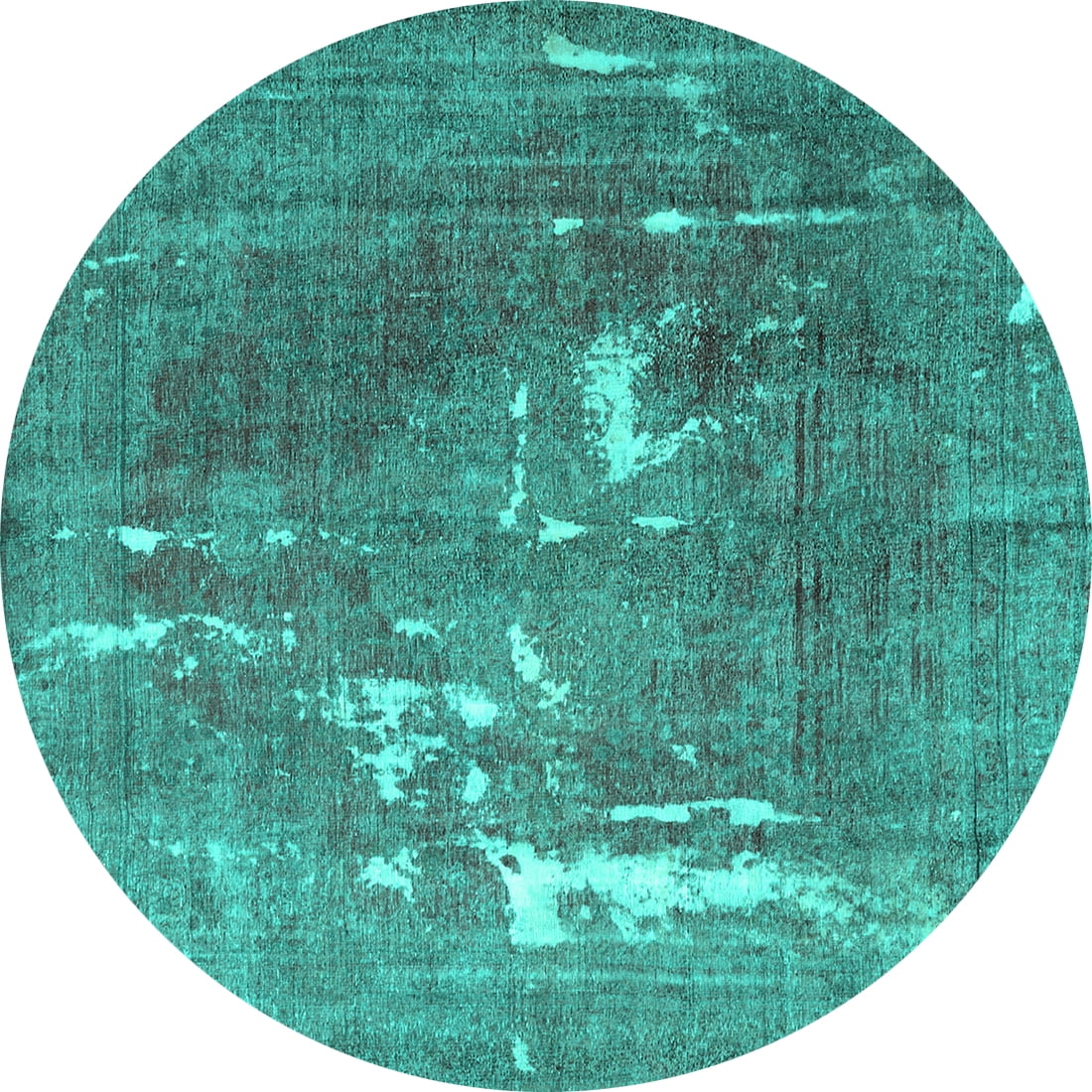 Ahgly Company Indoor Round Persian Turquoise Blue Traditional Area Rugs ...