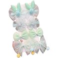 thumbnail image 1 of Paquete de 8 lindos accesorios para el cabello para niñas: pinzas para el cabello, pasadores y lazos para niños pequeños, 1 of 5