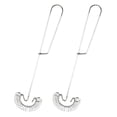thumbnail image 1 of 2pcs Stainless Steel Hand Whisks Spring Coil Egg Beater Multifunction Milk Blender Kitchen Gadget, 1 of 7