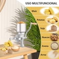 thumbnail image 4 of Molino de Maiz, Molinillo de Maíz con Tolva Baja, Molinillo de Maíz de Hierro Fundido, Molino Portátil para Maíz, Frijoles de Café, Trigo, Nueces, Hierbas, Ajustable para Uso Doméstico en la Cocina, 4 of 5
