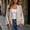 Khaki, variant on Women's Long Sleeve Cardigan, Viscose Blend Loose Fit Open Front Knit Wrap for Daily Wear