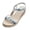 Blue, variant on Women Espadrilles Wedge Sandals Summer Comfortable Bohemia Sandals Ladies Beaded Dressy Beach Slide Shoes 6 Beige