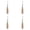 Brown 4 Packs, variant on Vintage Wood Tone Leather Punch Tool Awl 1000 Hole Positioner 2PCS