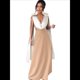 thumbnail image 3 of Vestidos Formales para Mujer: Vestidos de Fiesta, Vestidos de Noche con Cuello en V, Vestidos de Cóctel y Vestidos de Invitada de Boda. Caqui L, 3 of 9
