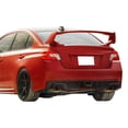 thumbnail image 2 of Ikon Motorsports Compatible with 12-16 Impreza 4Dr & 15-21 Subaru WRX / STI Style ABS Trunk Spoiler Painted #C7P Lightning Red, 2 of 8