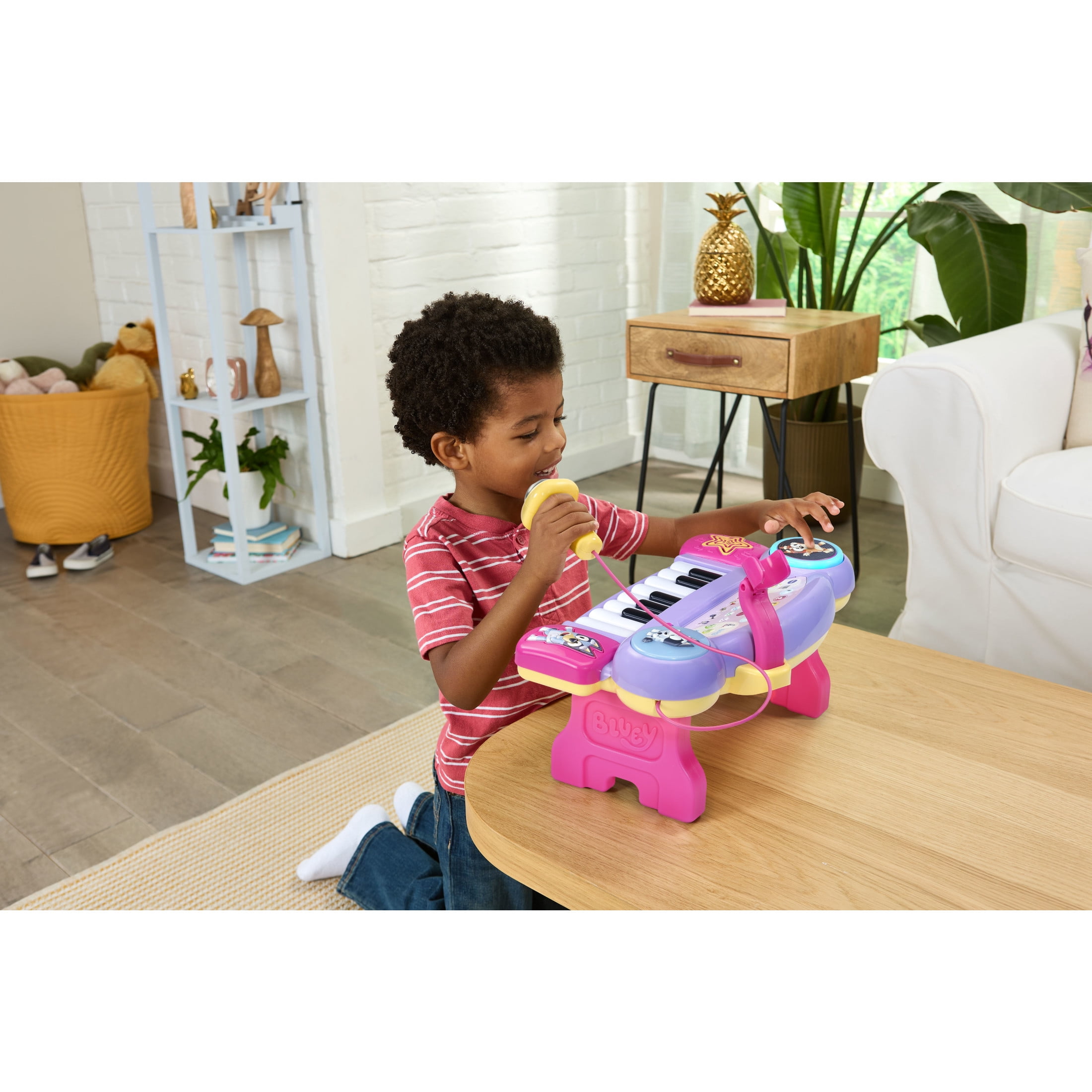 VTech Bluey Keyboard With Light-Up Keys and Musical Instruments