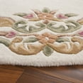 thumbnail image 3 of SAFAVIEH Aubusson Albus Medallion Area Rug, Ivory/Green, 6' x 6' Round, 3 of 10