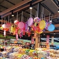 thumbnail image 4 of Adornos de árbol de Navidad comerciales, colgantes de piruleta, molde de juguete para dulces, decoraciones navideñas para exteriores, accesorio de piruleta grande, 4 of 4