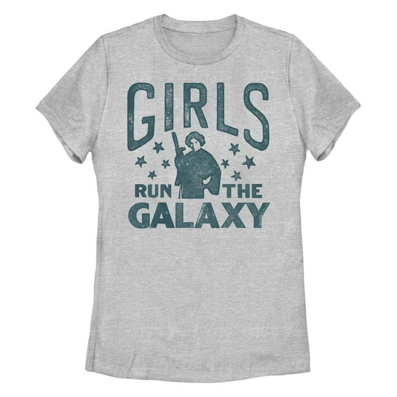 Women's Star Wars: A New Hope Princess Leia Girls Run The Galaxy Graphic T-Shirt