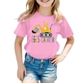 thumbnail image 3 of SonxaHe Easter Day Tshirt for Big Boy Girl Car Graphic Short Sleeve Crewneck T Shirt Kids Summer Loose Durable Tee Pink,Size 12-13 Y, 3 of 3