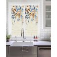 thumbnail image 2 of Window Privacy Film, Fall Botanical Leaves UV Sun Blocking Window Tint Film Heat Control One Way Blackout Window Film, Blue Orange Brown Eucalyptus Retro Rustic Non Adhesive Static Cling 19.6x39.3 In, 2 of 7