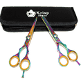thumbnail image 5 of Hair Cutting Scissors Shears Thinning Set Hairdressing Salon Professional Barber Kit 5.5", 5 of 6