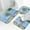 Beach Mason Jar Bath Mat Set, variant on Summer Beach Sea Gull Bath Rug Sets 3 Piece Marine Animals Starfish Crab Conch Shell Blue Ocean Bath Mat Soft Non Slip Water Absorbent U-Shaped Contour Toilet Mat, Toilet Lid Cover