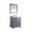 Gray, variant on 30 Inch Grey Cabinet Bathroom Vanity With Pure White Countertop - Laviva