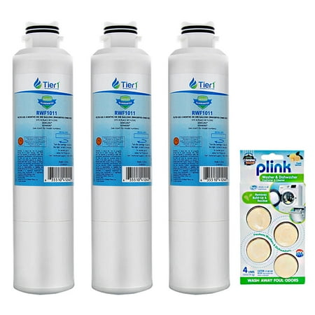 

Tier1 Replacement for Samsung DA29-00020B Refrigerator Water Filter (3 Pack) and Washer / Dishwasher Cleaner
