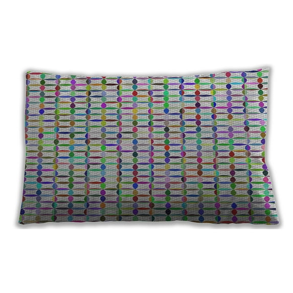 Ahgly Company Outdoor Rectangular Patterned Lumbar Throw Pillow, 13 inch by 19 inch