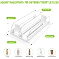 thumbnail image 4 of Organizador de bebidas para refrigerador, dispensador de latas de refresco para refrigerador, dispensador automático de bebidas para refrigerador con capacidad para hasta 10 latas, 2 filas, 4 of 8