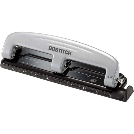 

Bostitch Three-Hole Punch Silver/Black (2101)