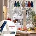 thumbnail image 5 of Plaid Christmas Tree Tie Up Valances Curtain, Cow Leopard Check Xmas Tree Retro Linen Adjustable Rod Pocket Short Window Treatment Tie Up Curtains Valances for Kitchen Living Room Bathroom 42x18 In, 5 of 9