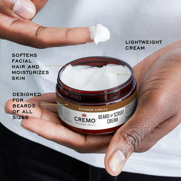 Cremo Bourbon Vanilla Ultimate Beard Grooming Mens Gift Set, 3