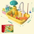 thumbnail image 2 of Ounissouiy Juguetes realistas para fregadero de cocina para niños, juguetes imaginativos y divertidos para cocinar, comida para juego de Muñecas y casas de muñecas, 2 of 6